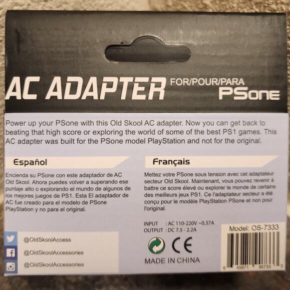 PSOne / PS1 AC Adapter (NEW) - PlayStation - Old Skool - Picture 2 of 3
